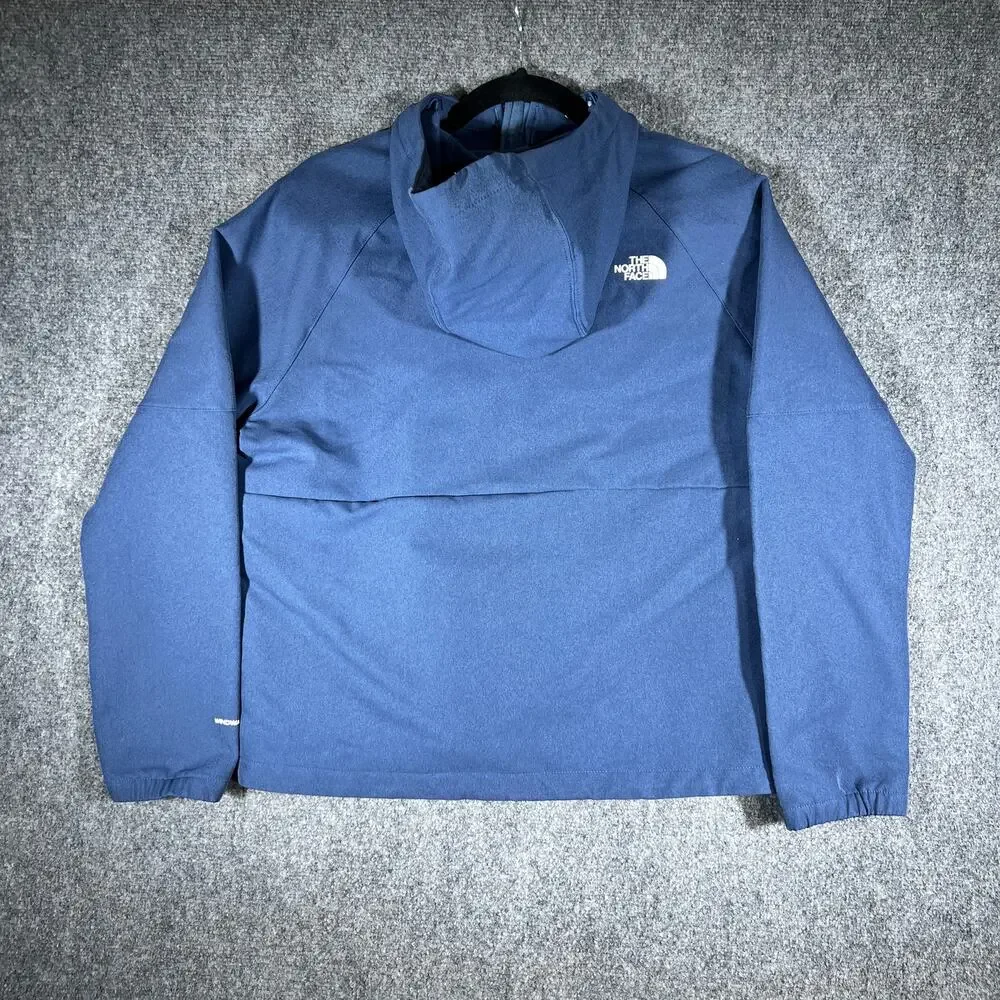 North Face WindWall Hooded Jacket Women's Medium Blue Full Zip